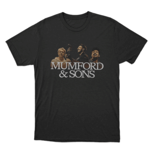 Mumford Sons Band Tour Poster Unisex T Shirt Black