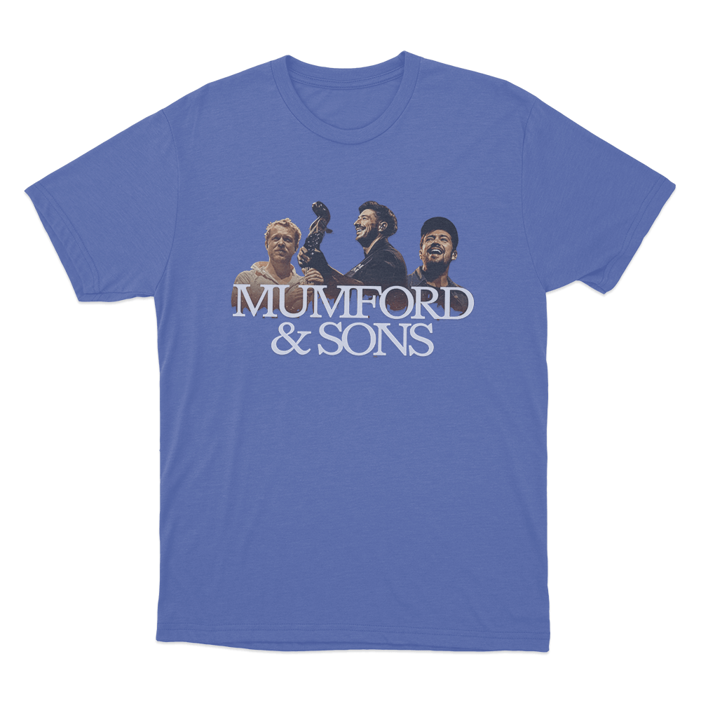 Mumford & Sons Band Tour Poster Unisex T Shirt Blue Mumford Sons Band Tour Poster Unisex T Shirt Blue