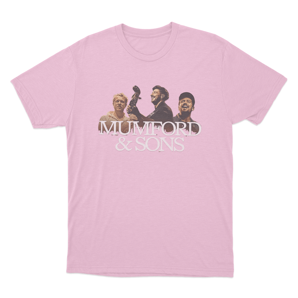 Mumford & Sons Band Tour Poster Unisex T Shirt Pink Mumford Sons Band Tour Poster Unisex T Shirt Pink