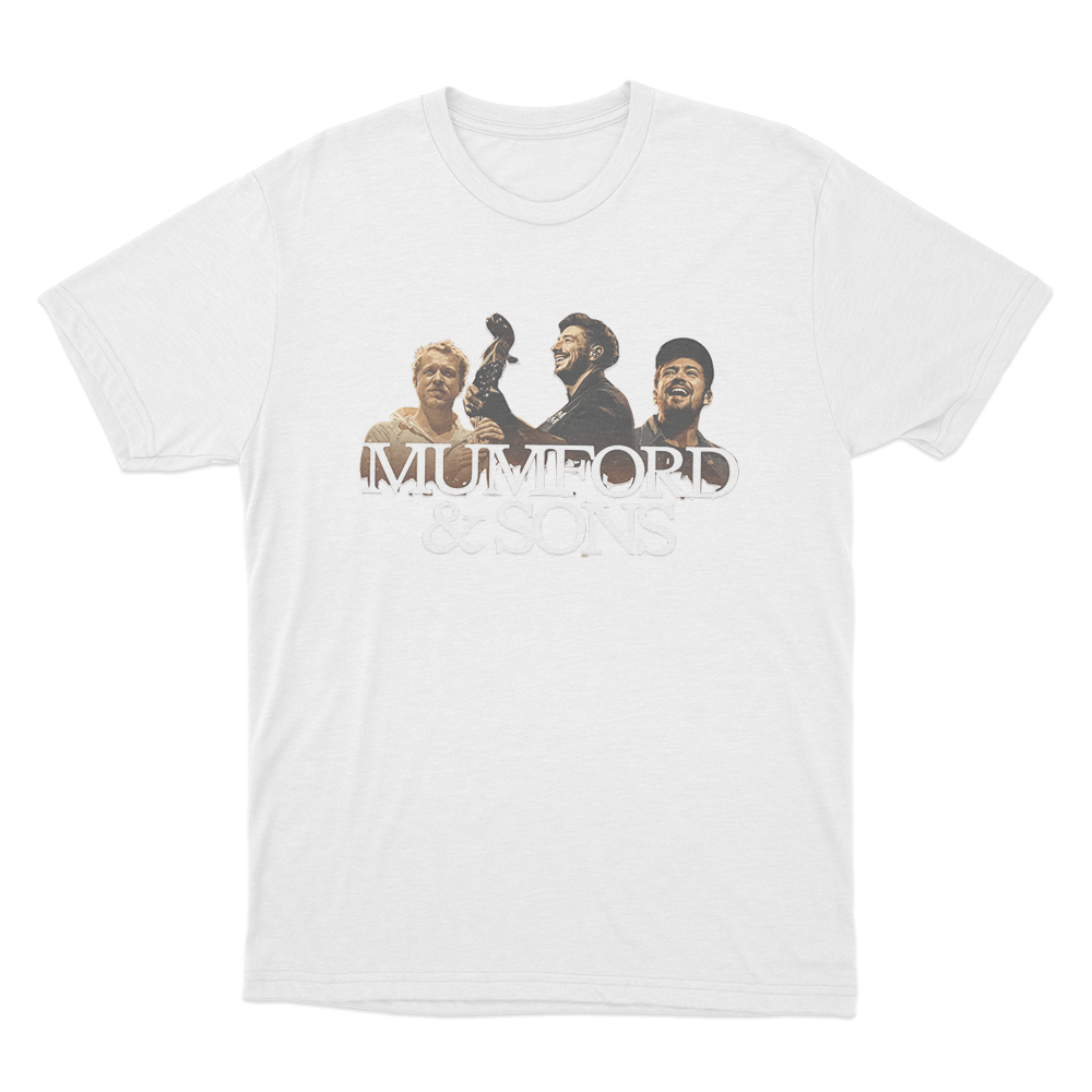 Mumford & Sons Band Tour Poster Unisex T Shirt White Mumford Sons Band Tour Poster Unisex T Shirt White