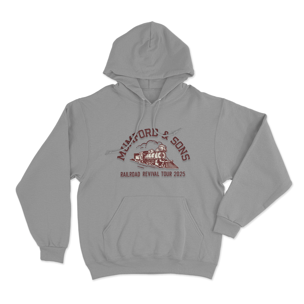 Mumford & Sons Railroad Revival Tour 2025 Unisex Hoodie Grey Mumford Sons Railroad Revival Tour 2025 Unisex Hoodie Grey
