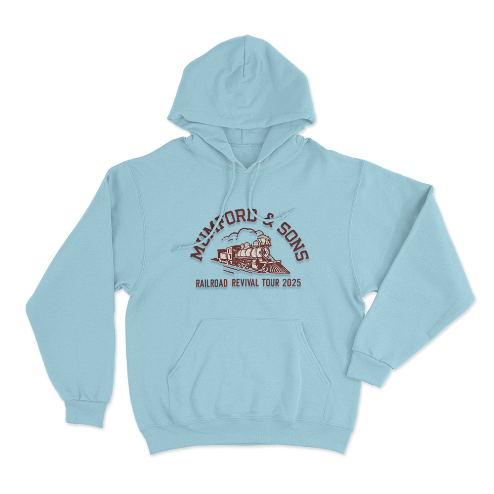Mumford & Sons Railroad Revival Tour 2025 Unisex Hoodie Sky Blue Mumford Sons Railroad Revival Tour 2025 Unisex Hoodie Sky Blue