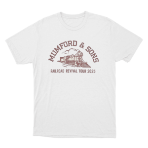 Mumford Sons Railroad Revival Tour 2025 Unisex T Shirt White