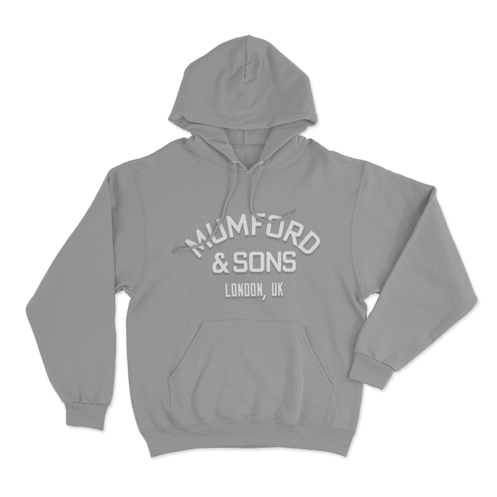 Mumford & Sons Vintage Logo Unisex Hoodie Grey Mumford Sons Vintage Logo Unisex Hoodie Grey 1