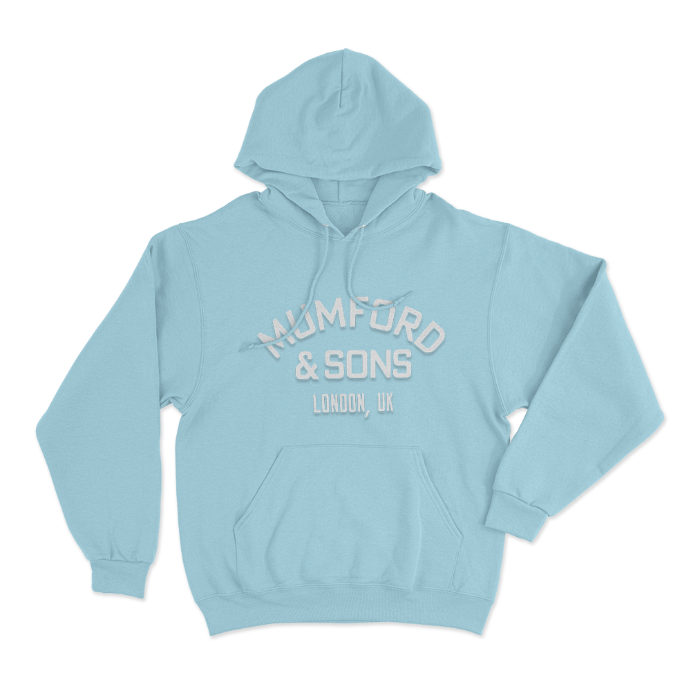 Mumford & Sons Vintage Logo Unisex Hoodie Sky Blue Mumford Sons Vintage Logo Unisex Hoodie Sky Blue 1