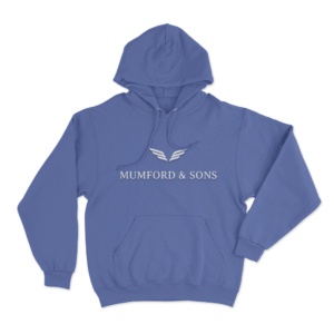 Mumford Sons Wing Logo Unisex Hoodie Blue 1