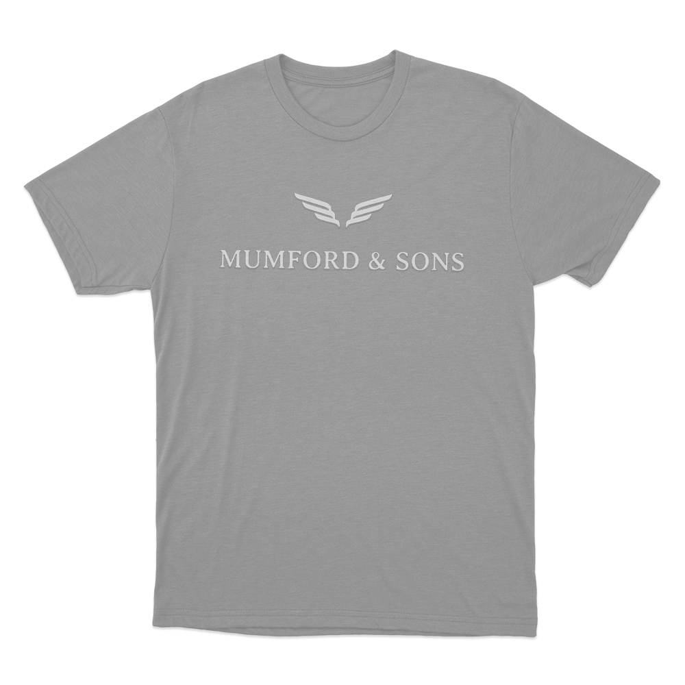 Mumford & Sons Wing Logo Unisex T Shirt Grey Mumford Sons Wing Logo Unisex T Shirt Grey