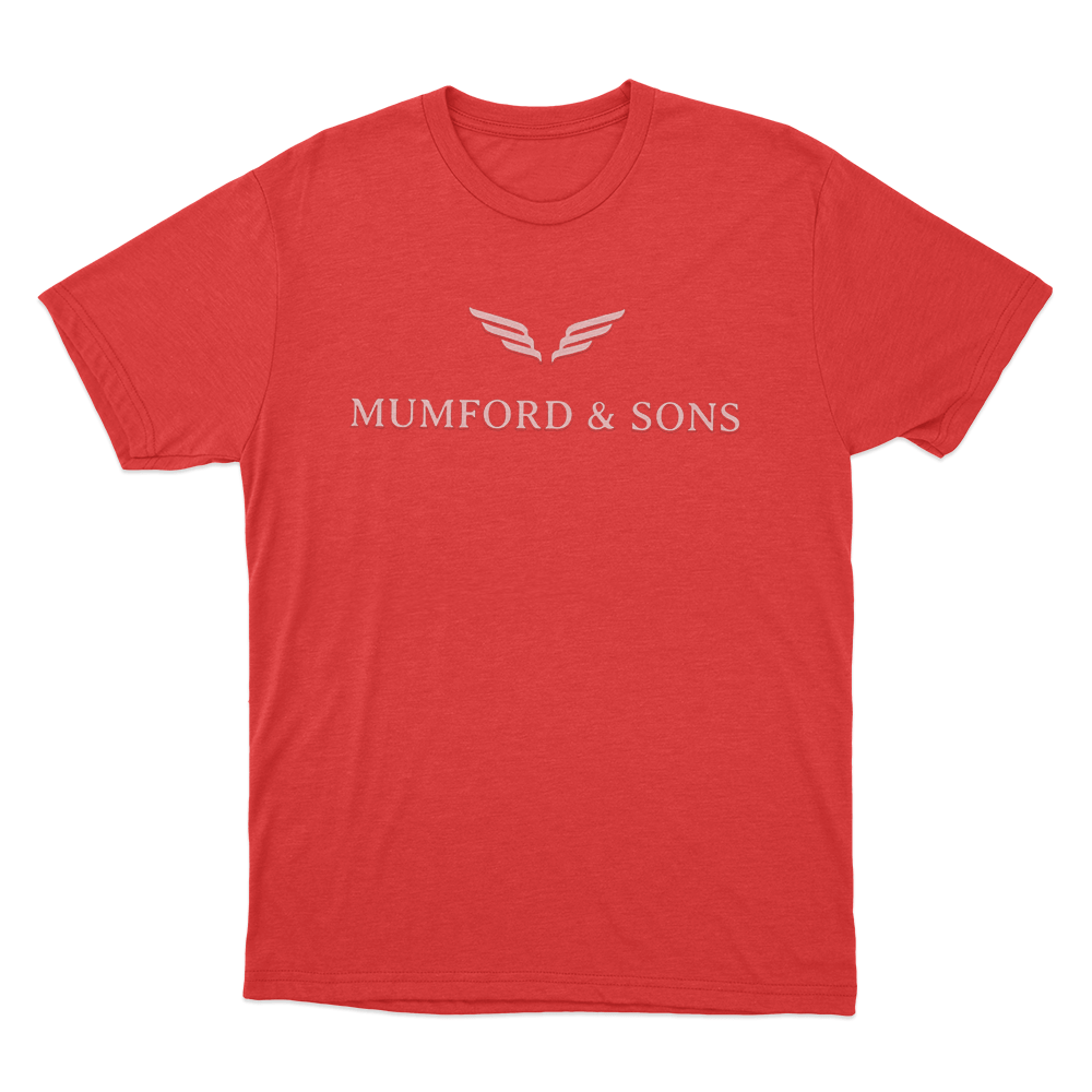 Mumford & Sons Wing Logo Unisex T Shirt Red Mumford Sons Wing Logo Unisex T Shirt Red