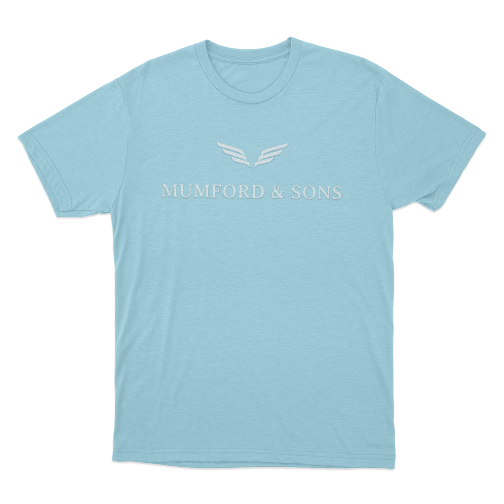 Mumford & Sons Wing Logo Unisex T Shirt Sky Blue Mumford Sons Wing Logo Unisex T Shirt Sky Blue