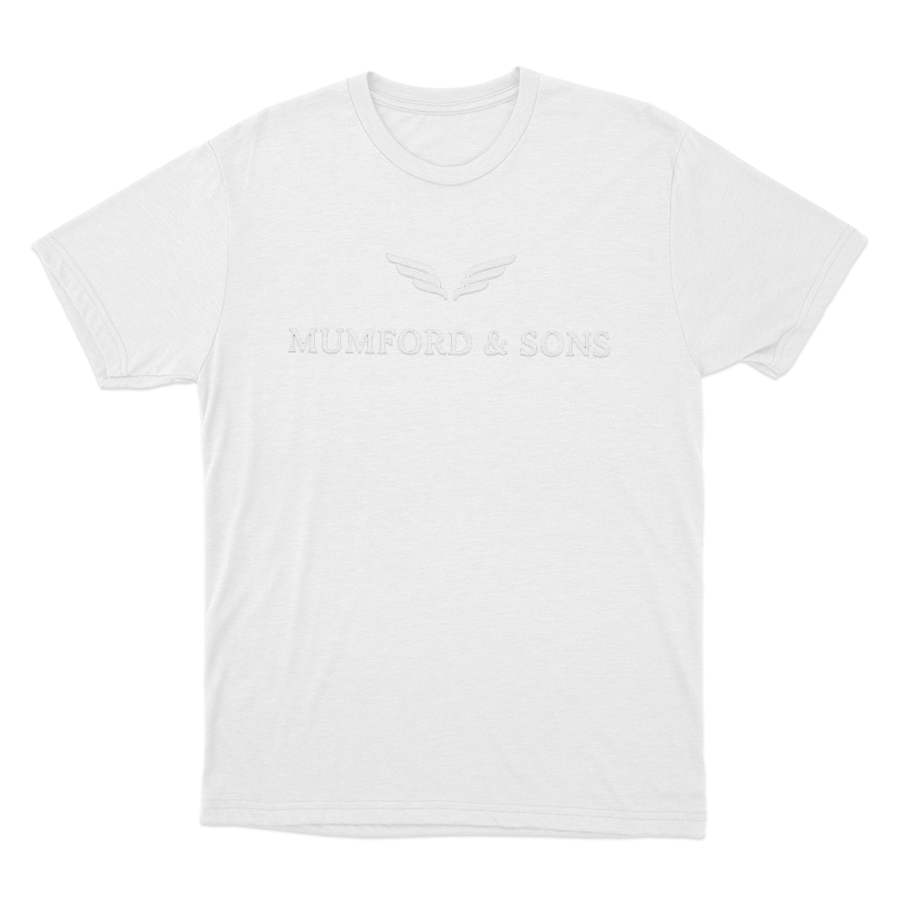Mumford & Sons Wing Logo Unisex T Shirt White Mumford Sons Wing Logo Unisex T Shirt White