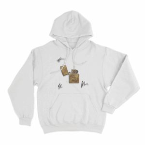 Prizefighter Signature Cover Unisex Hoodie White 1