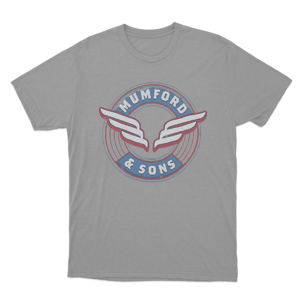 Wing Emblem Print Unisex T Shirt Grey Wing Emblem Print Unisex T Shirt Grey
