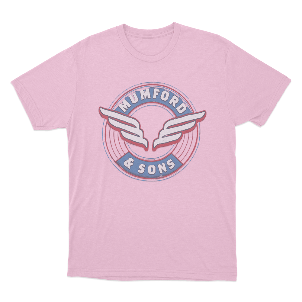 Wing Emblem Print Unisex T Shirt Pink Wing Emblem Print Unisex T Shirt Pink