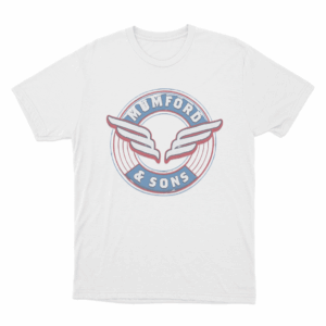 Wing Emblem Print Unisex T Shirt White