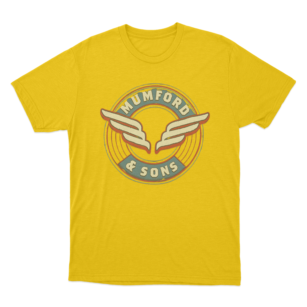 Wing Emblem Print Unisex T Shirt Yellow Wing Emblem Print Unisex T Shirt Yellow